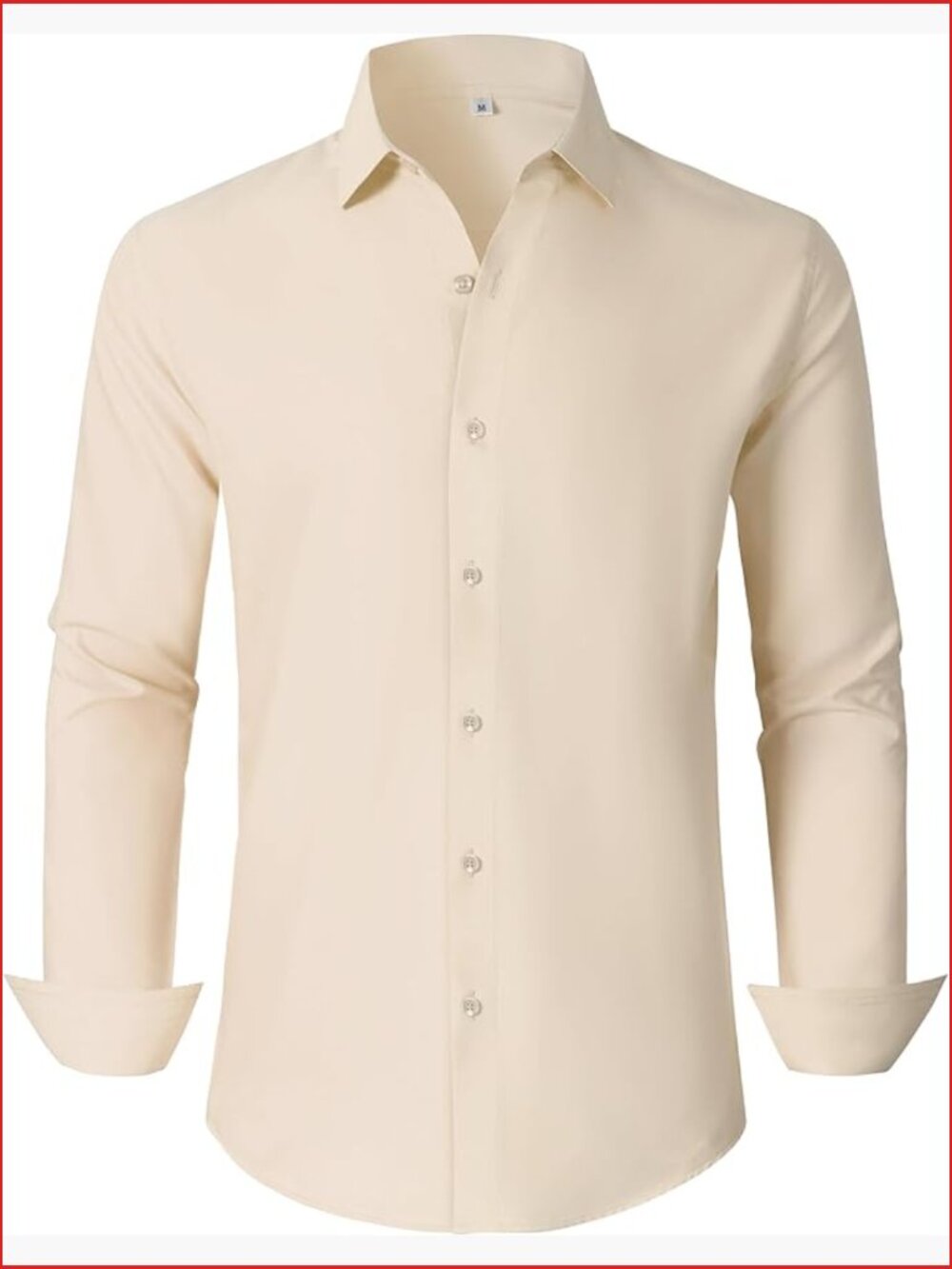 Wrinkle-Free Men's Dress Shirt Long Sleeve Button Down Business Casual